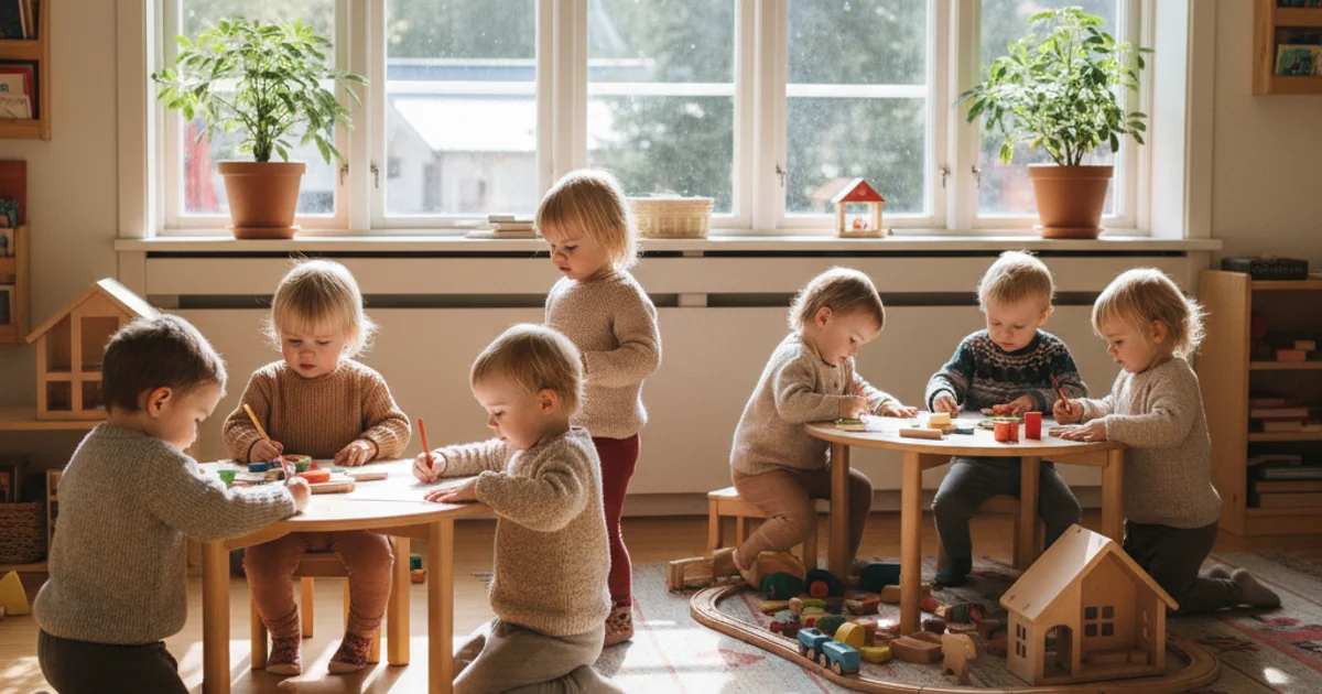 Children playing at daycare