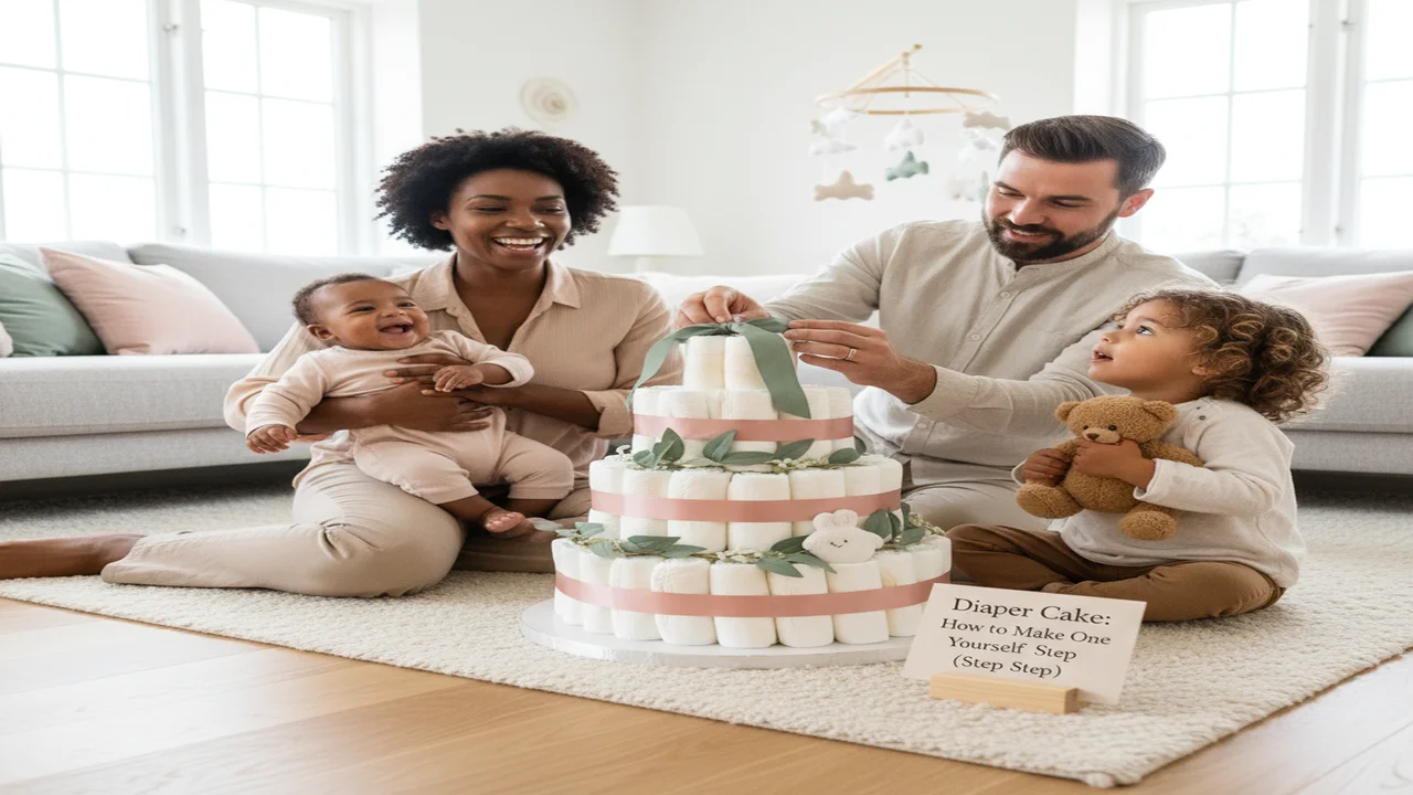 Diaper Cake: How to Make One Yourself (Step by Step)